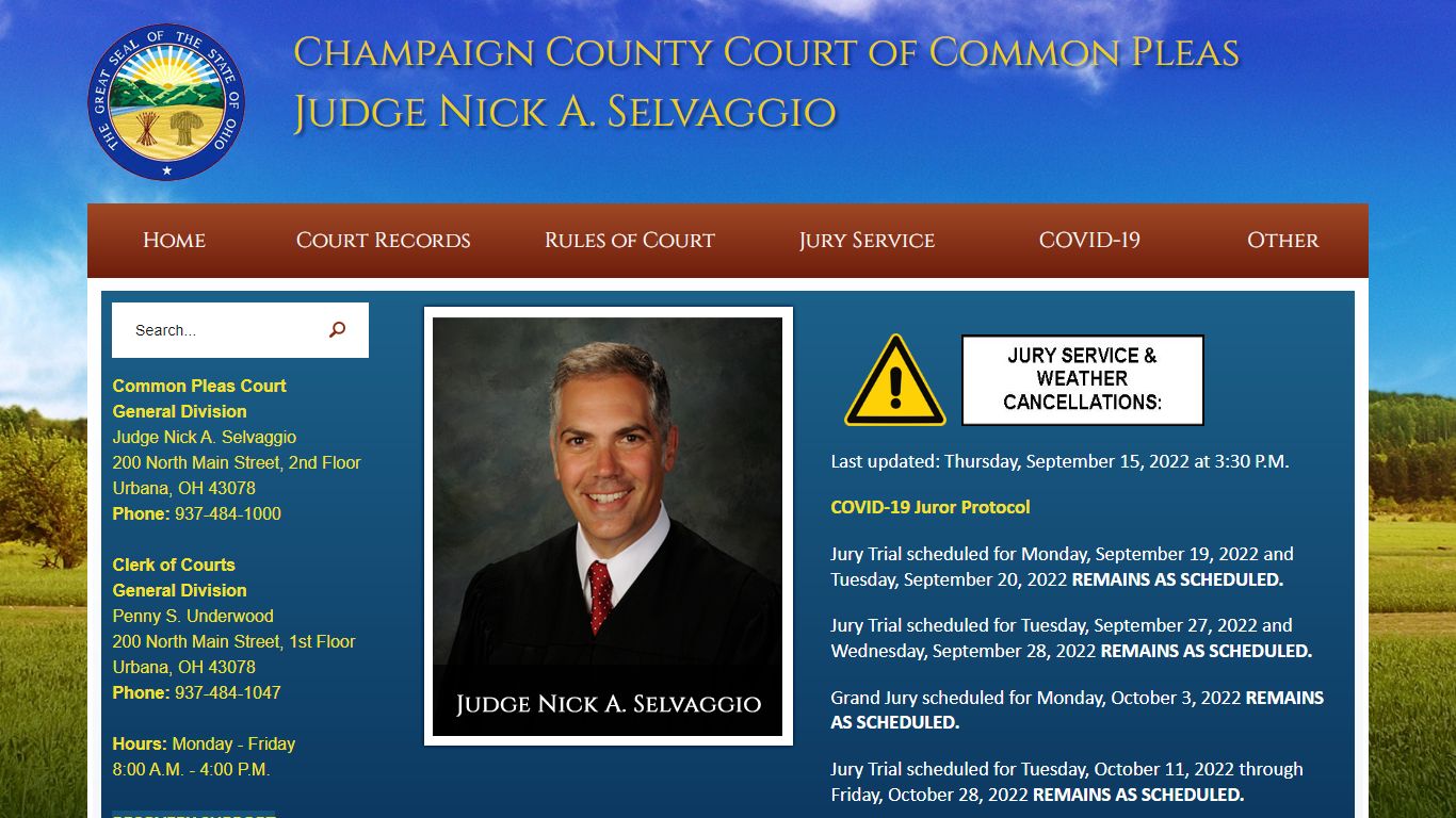 Champaign County Common Pleas Court, OH | Official Website
