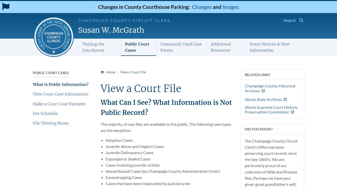 View a Court File - Champaign County Circuit Clerk
